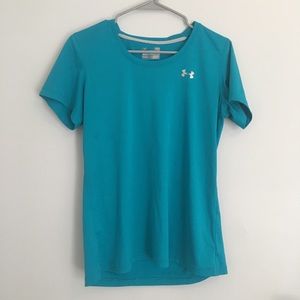 Under Armor blue dry fit t-shirt.